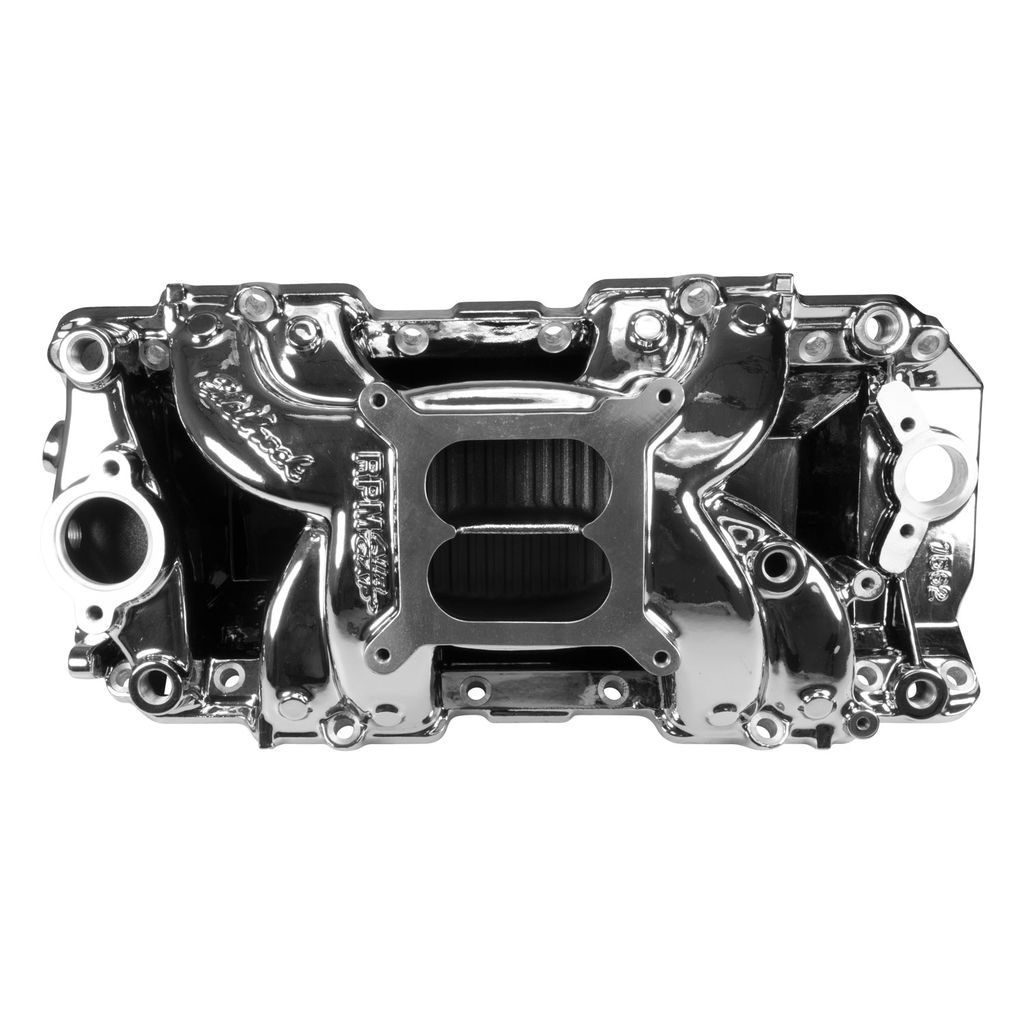 Edelbrock 7562-cp RPM Air-Gap Big Block Chevy 2-R Intake Manifold, Chrome Plasma Finish