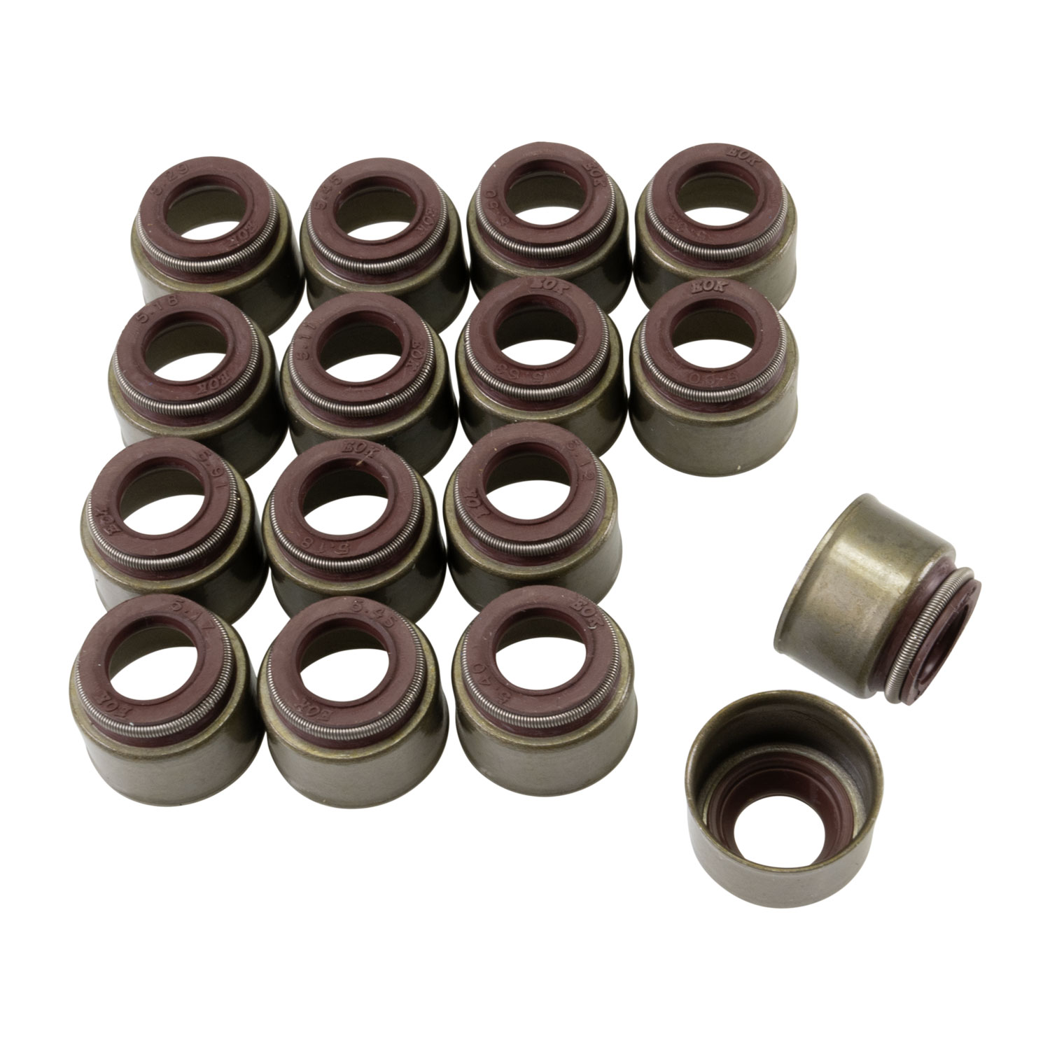 16 Metal Body Viton Valve Seals For 03-08 5.7L HEMI And 6.1L HEMI