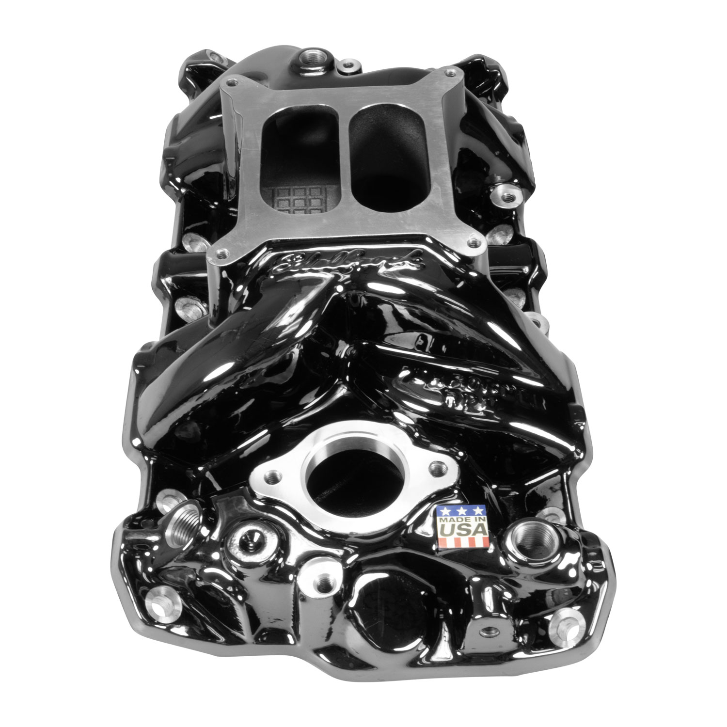 Edelbrock 7101-bp Performer RPM SBC Intake Manifold, Black Plasma