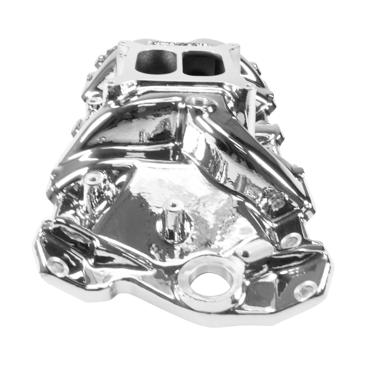Edelbrock 7101-CP Performer RPM SBC Intake Manifold, Chrome Plasma