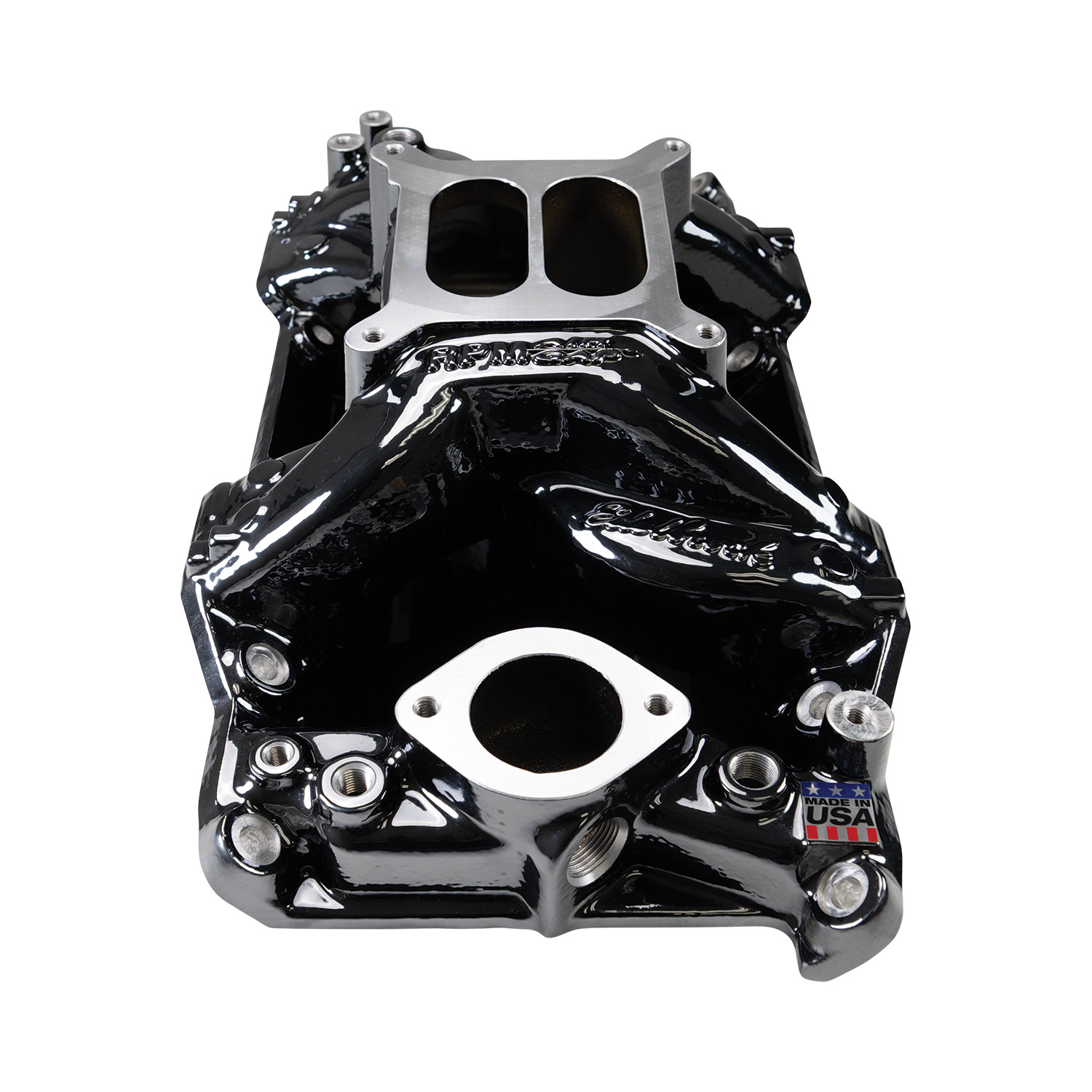 Edelbrock 7576-BP RPM Air-Gap Small Block Chrysler Intake Manifold - Black Plasma