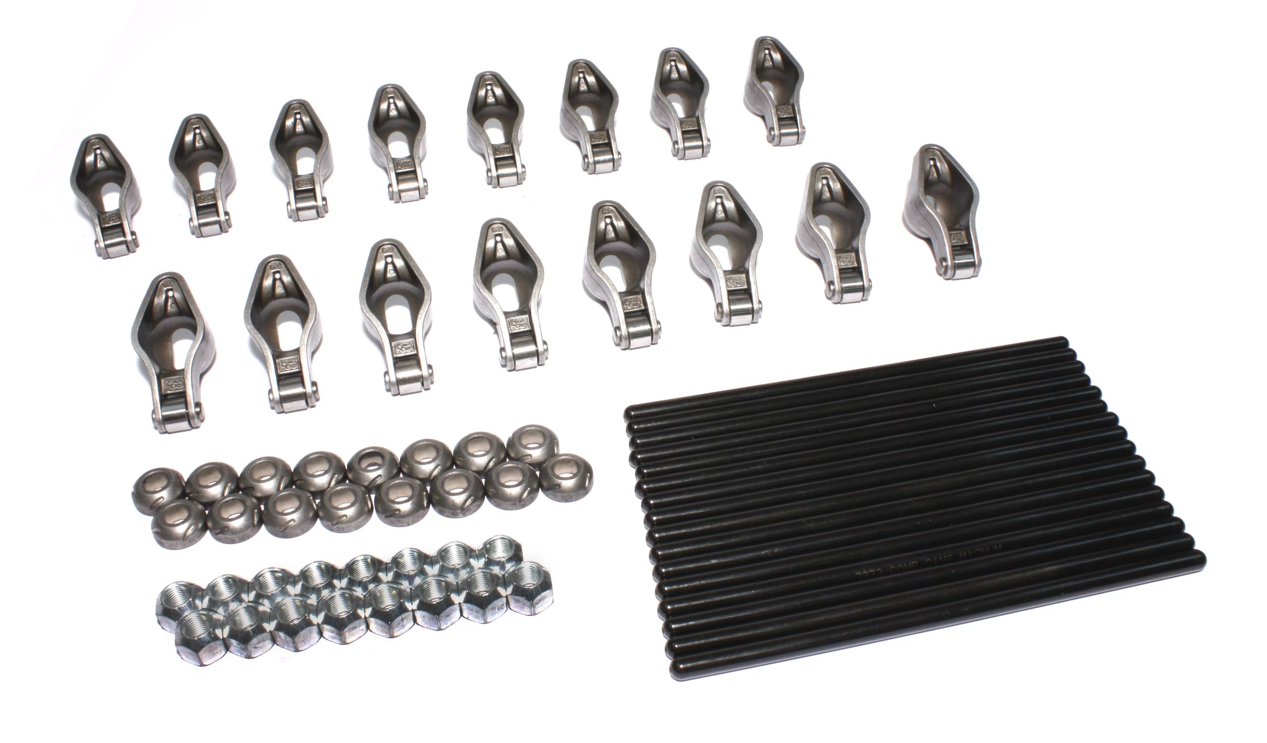 COMP Cams RPM1453-16 Magnum 1.7 Rocker Arm And Magnum Pushrod Kit For Ford 289-302 W/ Rail Rockers