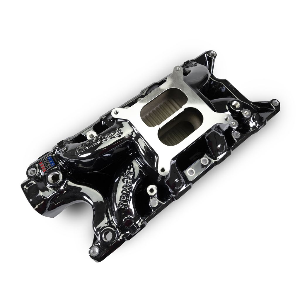 Edelbrock 7521-BP Edelbrock RPM Air-Gap #7521-BP Intake Manifold For Small-Block Ford 302-347 V8