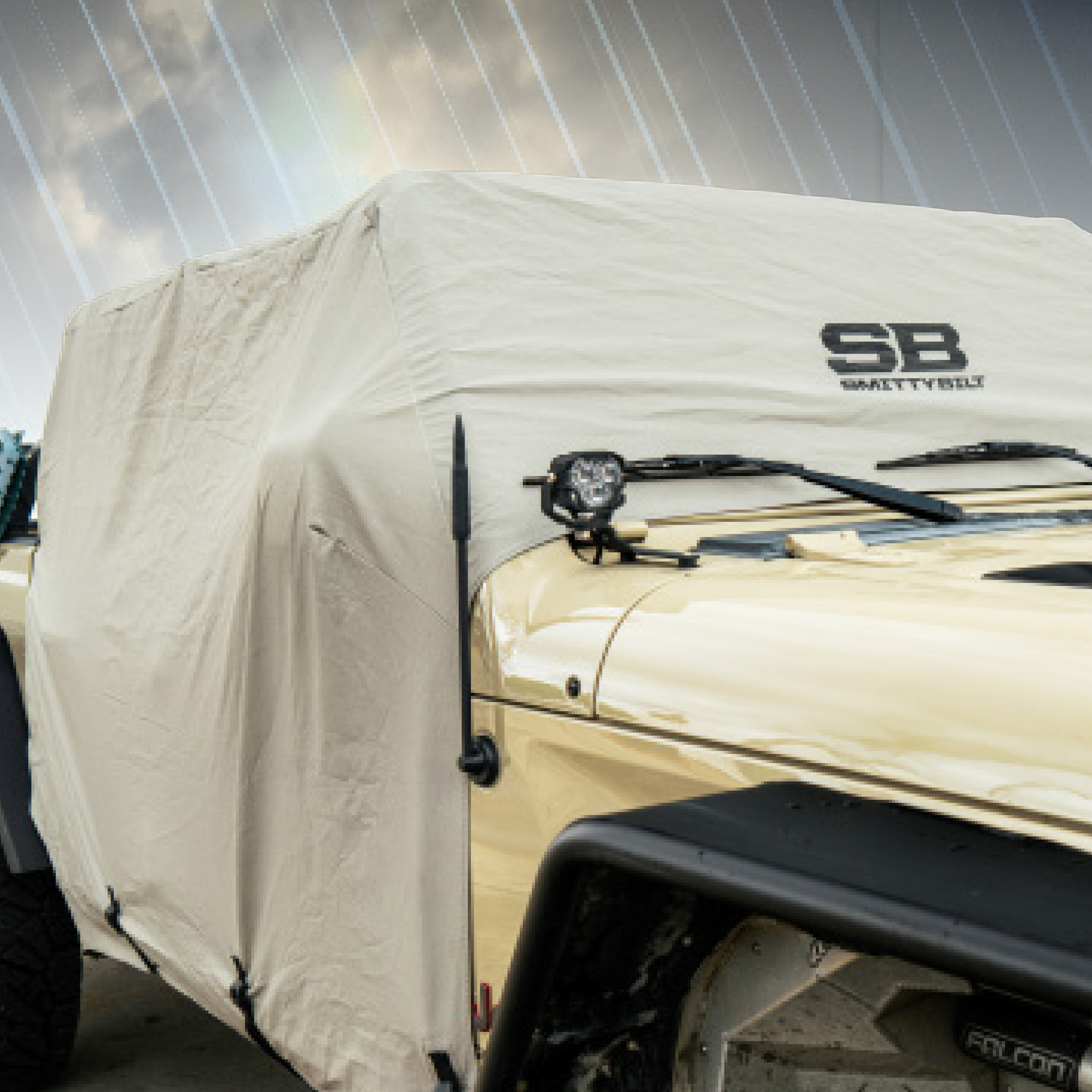 Smittybilt 1081 - Vehicle Covers, Gray, Canvas