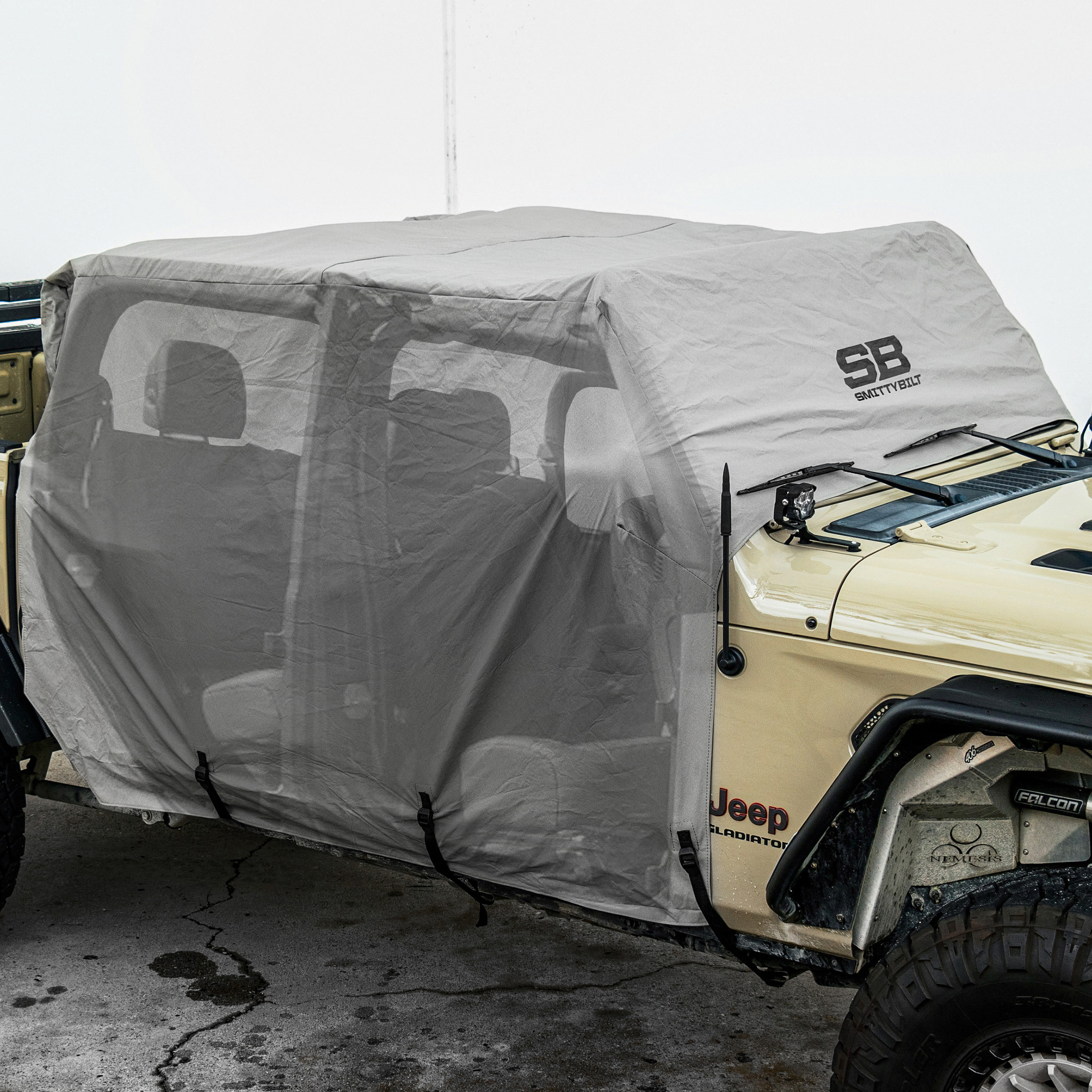 Smittybilt 1081 - Vehicle Covers, Gray, Canvas
