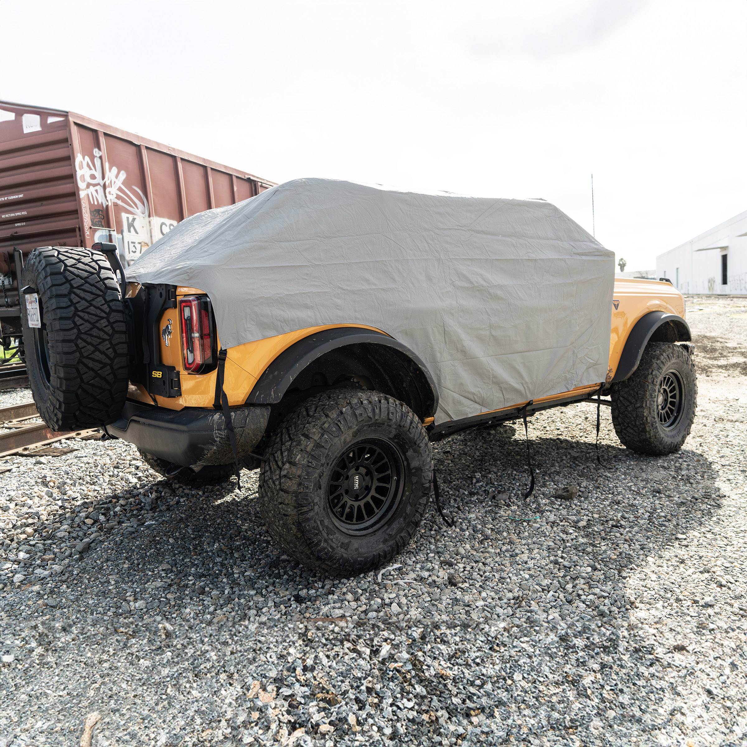 Smittybilt 2081 - Vehicle Covers, Gray, Nylon