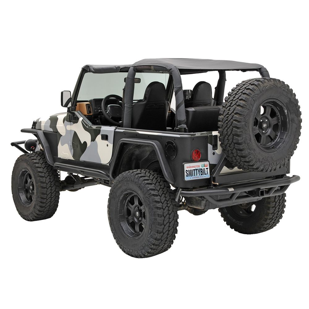 Smittybilt 76621-01 - SRC Bumpers, Black, Textured