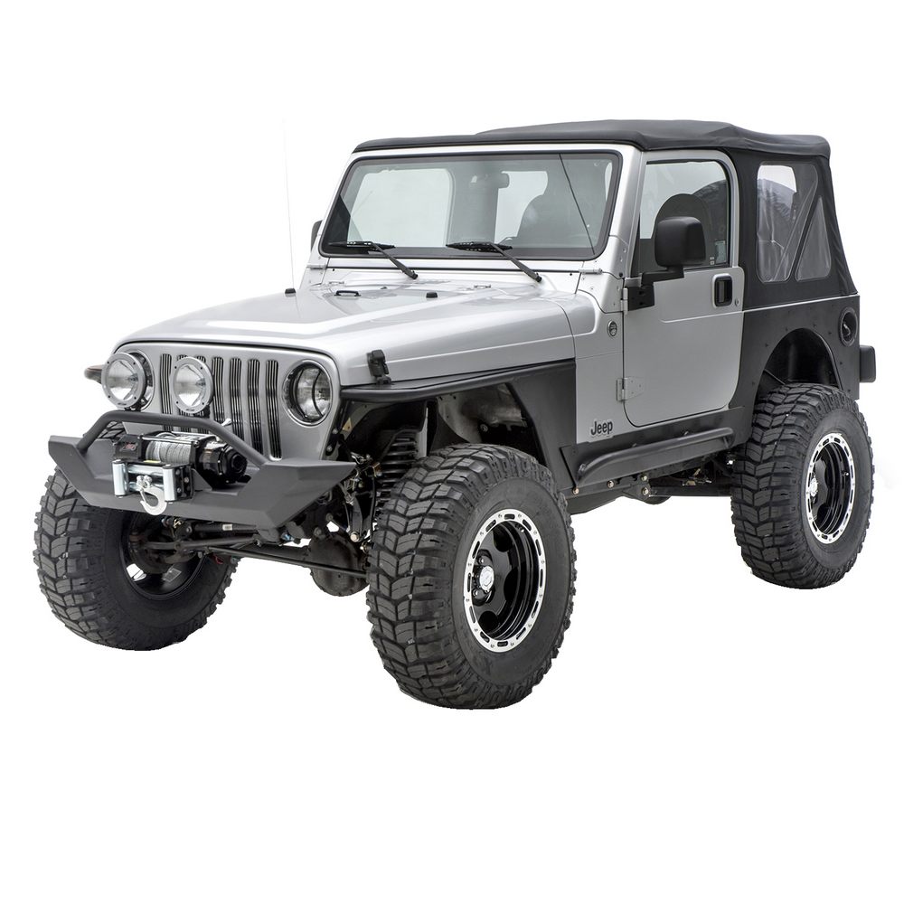 Smittybilt 76872 - XRC Armor Fenders, Black, Steel