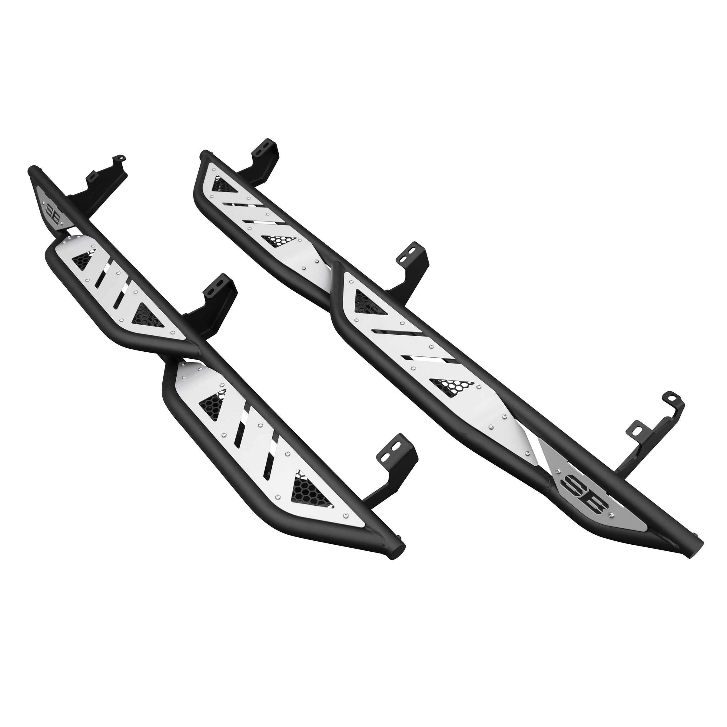 Smittybilt 78735 - Rock Sliders, Black, Powder Coated
