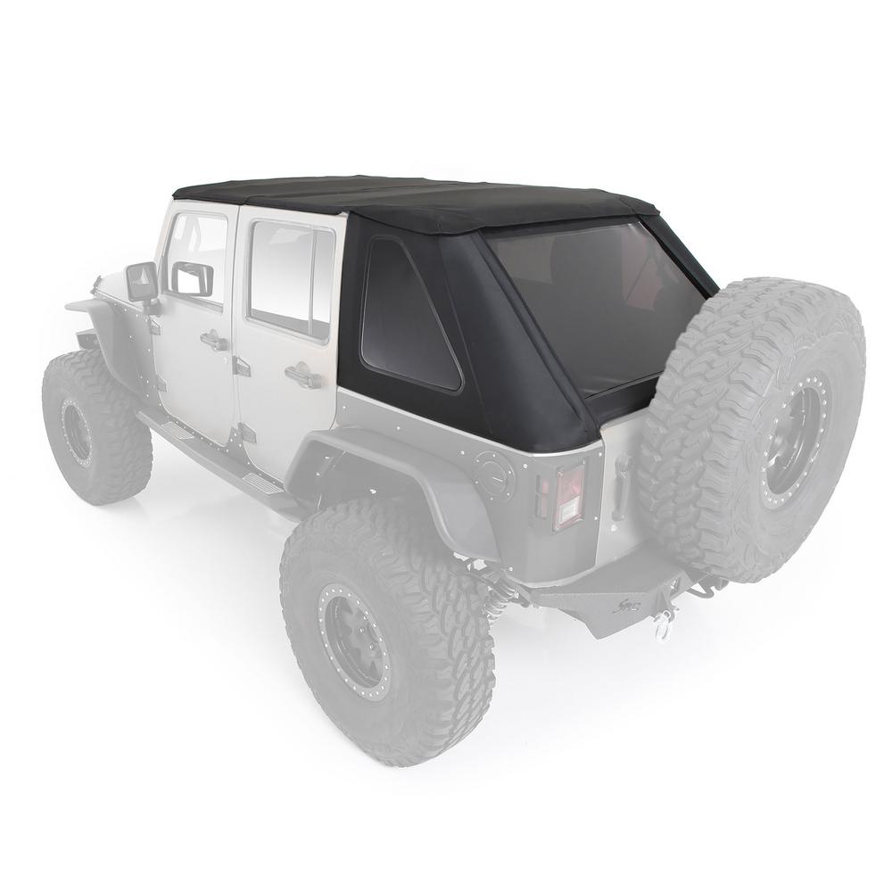 Smittybilt 9083135K - Bowless Combo Top, Black Diamond