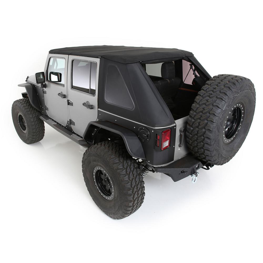 Smittybilt 9083135K - Bowless Combo Top, Black Diamond