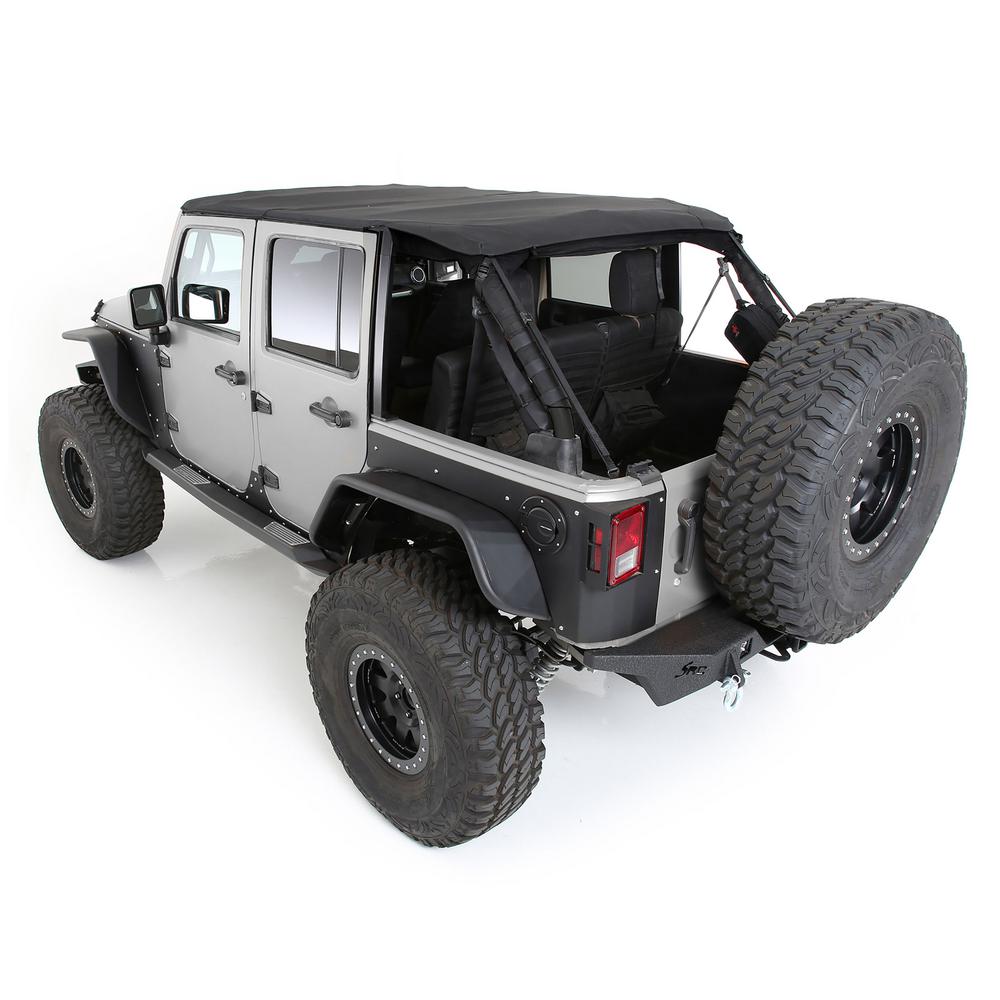 Smittybilt 9083135K - Bowless Combo Top, Black Diamond