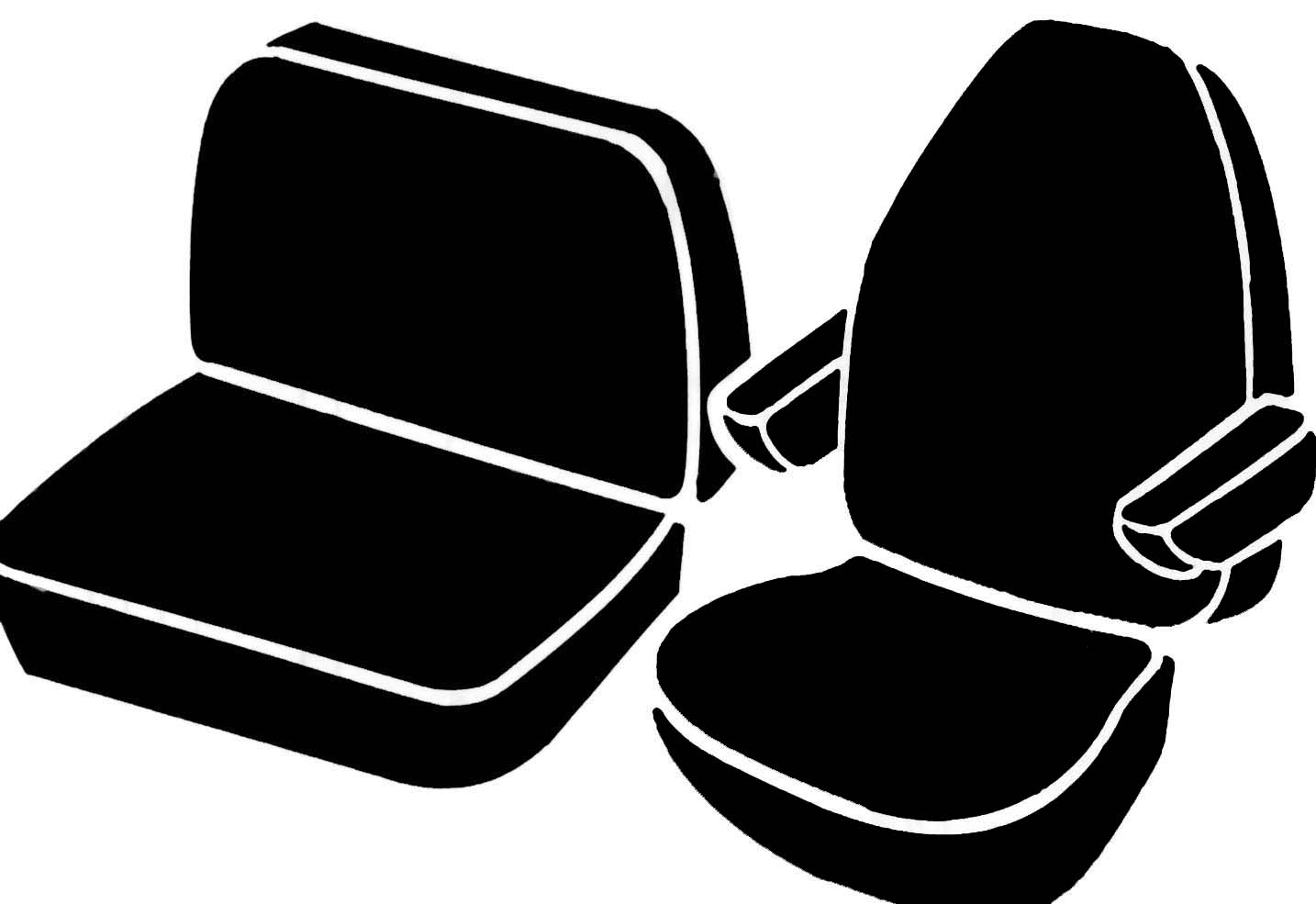 FIA TR40-72 GRAY - Wrangler Saddleblanket Seat Covers, TR Gray, Saddle Blanket