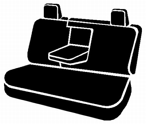 FIA SL62-29 GRAY - Leatherlite Simulated Leather Seat Covers, SL Gray Center Panel/Black Side Panel