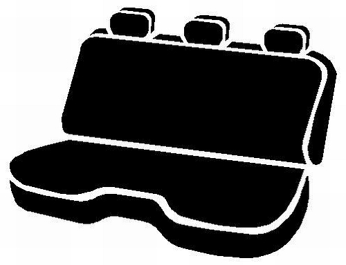 FIA SL62-40 GRAY - Leatherlite Simulated Leather Seat Covers, SL Gray Center Panel/Black Side Panel