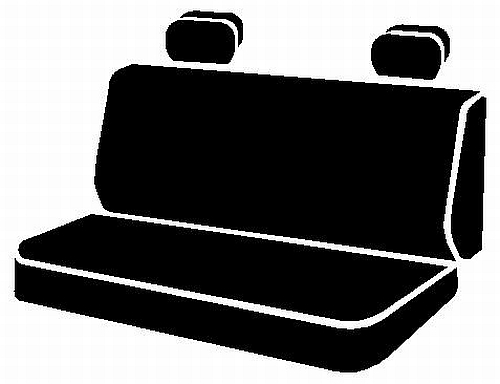 FIA SL62-461 GRAY - Leatherlite Simulated Leather Seat Covers, SL Gray Center Panel/Black Side Panel