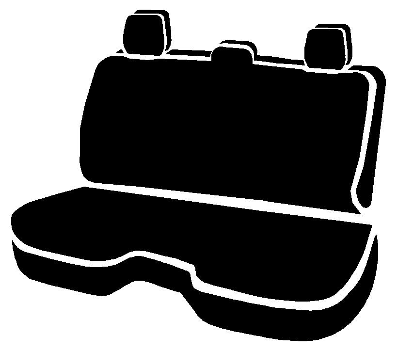 FIA SL62-56 GRAY - Leatherlite Simulated Leather Seat Covers, Extended Cab, SL Gray Center Panel/Black Side Panel