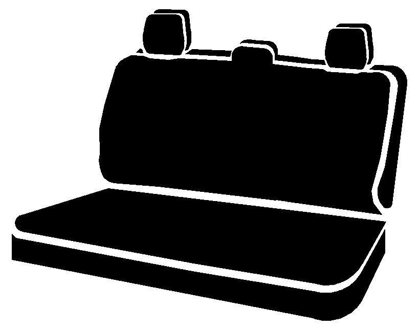 FIA SL62-57 GRAY - Leatherlite Simulated Leather Seat Covers, Crew Cab, SL Gray Center Panel/Black Side Panel