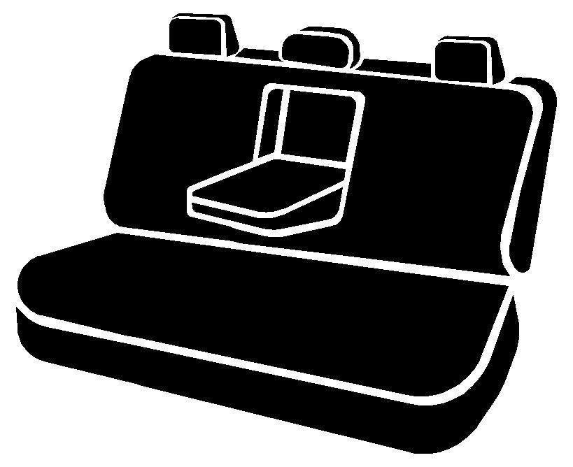 FIA SL62-59 RED - Leatherlite Simulated Leather Seat Covers, SL Red Center Panel/Black Side Panel