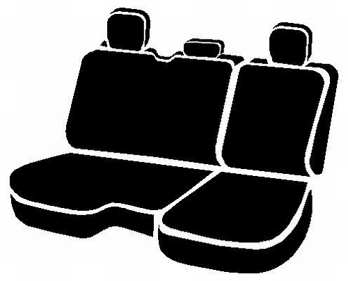 FIA SL62-60 RED - Leatherlite Simulated Leather Seat Covers, SL Red Center Panel/Black Side Panel
