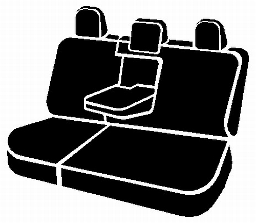 FIA SL62-62 GRAY - Leatherlite Simulated Leather Seat Covers, SL Gray Center Panel/Black Side Panel
