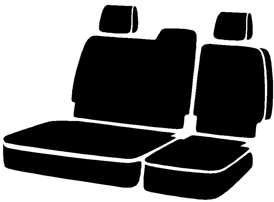 FIA SL62-65 GRAY - Leatherlite Simulated Leather Seat Covers, SL Gray Center Panel/Black Side Panel
