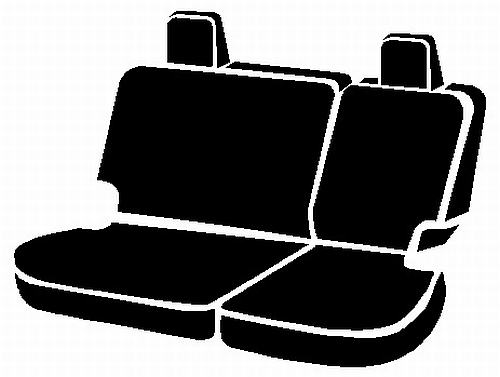 FIA SL62-75 GRAY - Leatherlite Simulated Leather Seat Covers, SL Gray Center Panel/Black Side Panel