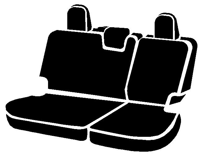 FIA SL62-76 GRAY - Leatherlite Simulated Leather Seat Covers, SL Gray Center Panel/Black Side Panel