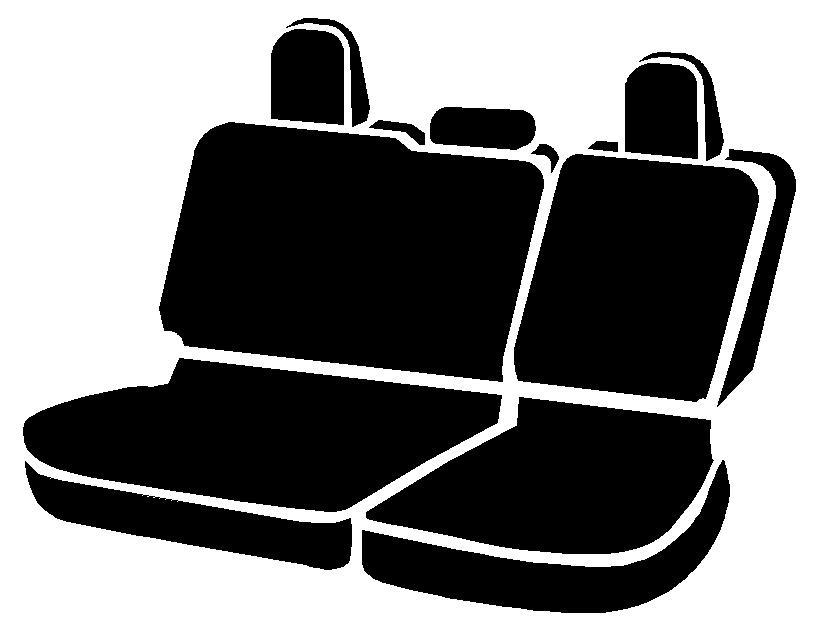 FIA SL62-77 GRAY - Leatherlite Simulated Leather Seat Covers, SL Gray Center Panel/Black Side Panel