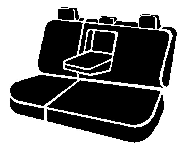 FIA SL62-79 GRAY - Leatherlite Simulated Leather Seat Covers, SL Gray Center Panel/Black Side Panel