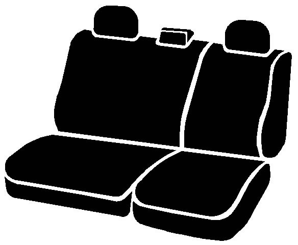 FIA SL62-82 GRAY - Leatherlite Simulated Leather Seat Covers, SL Gray Center Panel/Black Side Panel