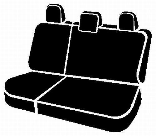 FIA SL62-88 BLK/BLK - Leatherlite Simulated Leather Seat Covers, SL Black Center Panel/Black Side Panel