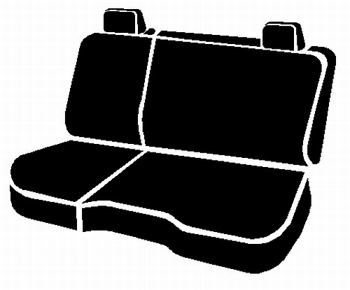 FIA SL62-94 BLK/BLK - Leatherlite Simulated Leather Seat Covers, SL Black Center Panel/Black Side Panel
