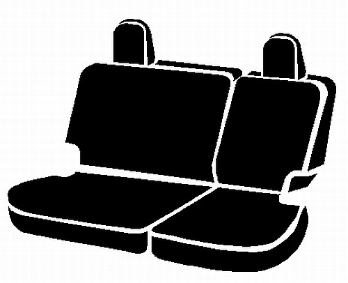 FIA SL62-96 BLK/BLK - Leatherlite Simulated Leather Seat Covers, SL Black Center Panel/Black Side Panel
