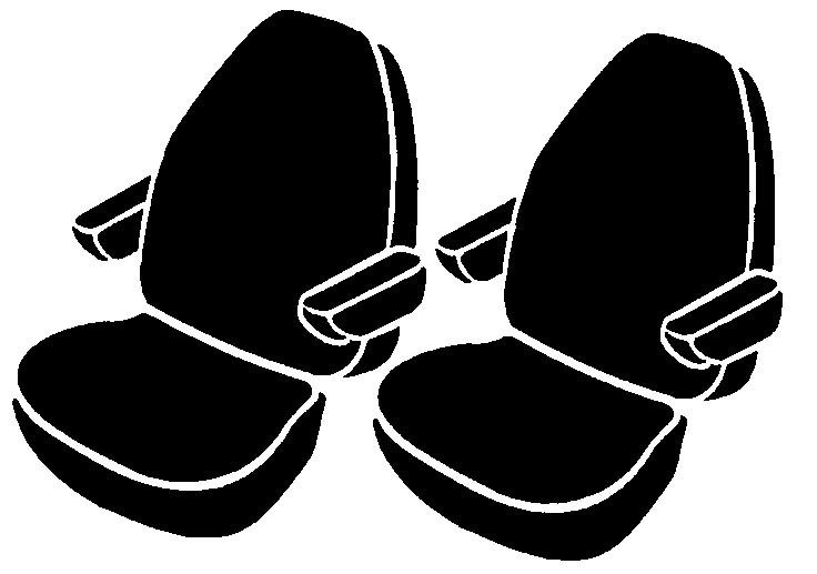 FIA TR43-3 BLACK - Wrangler Saddleblanket Seat Covers, TR Black, Saddle Blanket