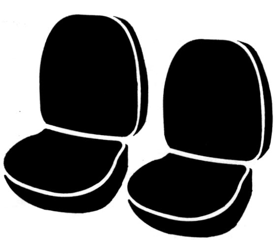 FIA TR43-7 GRAY - Wrangler Saddleblanket Seat Covers, TR Gray, Saddle Blanket