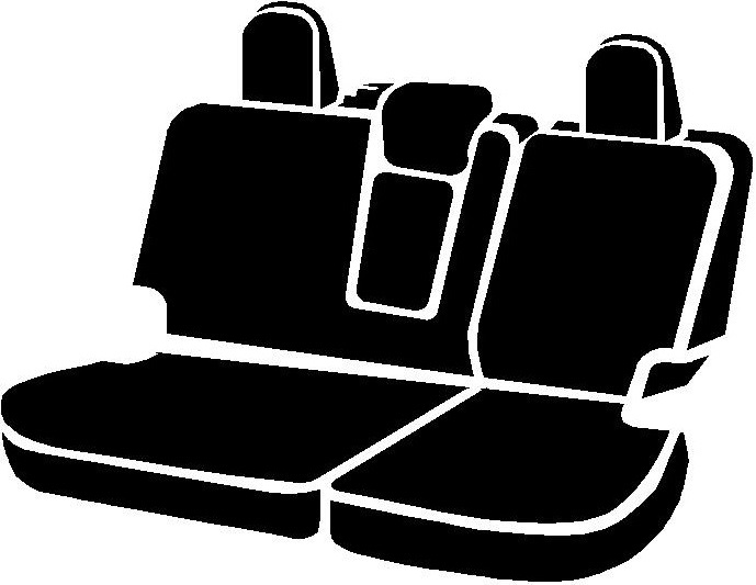 FIA SL65-2 RED - Leatherlite Simulated Leather Seat Covers, SL Red Center Panel/Black Side Panel