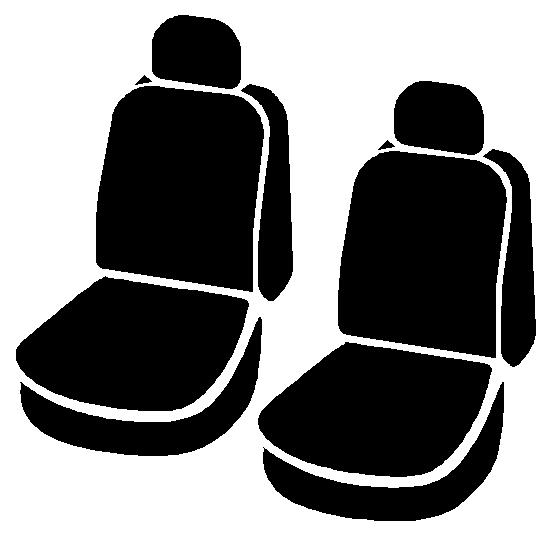 FIA SL601 RED - Leatherlite Simulated Leather Seat Covers, SL Red Center Panel/Black Side Panel