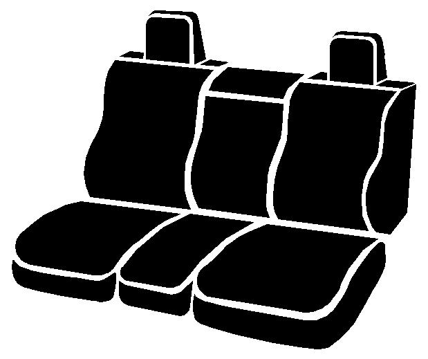 FIA SL67-19 BLK/BLK - Leatherlite Simulated Leather Seat Covers, SL Black Center Panel/Black Side Panel