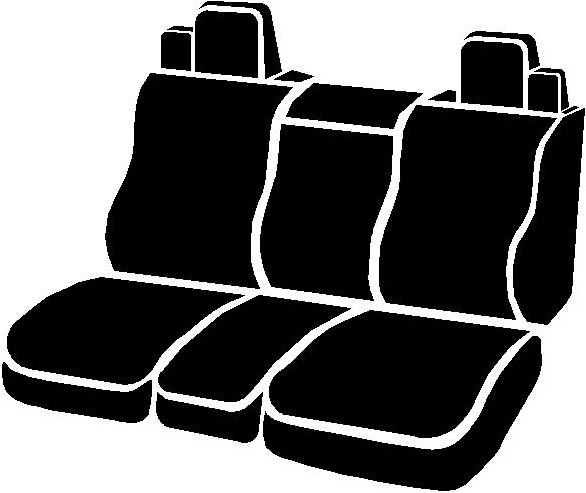 FIA SL67-20 BLK/BLK - Leatherlite Simulated Leather Seat Covers, SL Black Center Panel/Black Side Panel