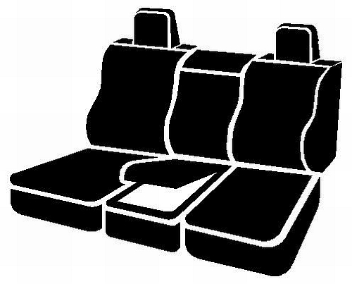 FIA SL67-24 BLK/BLK - Leatherlite Simulated Leather Seat Covers, SL Black Center Panel/Black Side Panel
