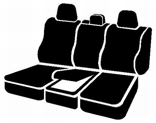 FIA SL67-30 BLK/BLK - Leatherlite Simulated Leather Seat Covers, SL Black Center Panel/Black Side Panel