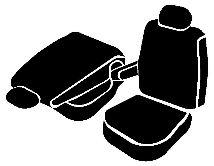 FIA TRS47-39 GRAY - Wrangler Saddleblanket Seat Covers, TRS Solid Gray, Saddle Blanket