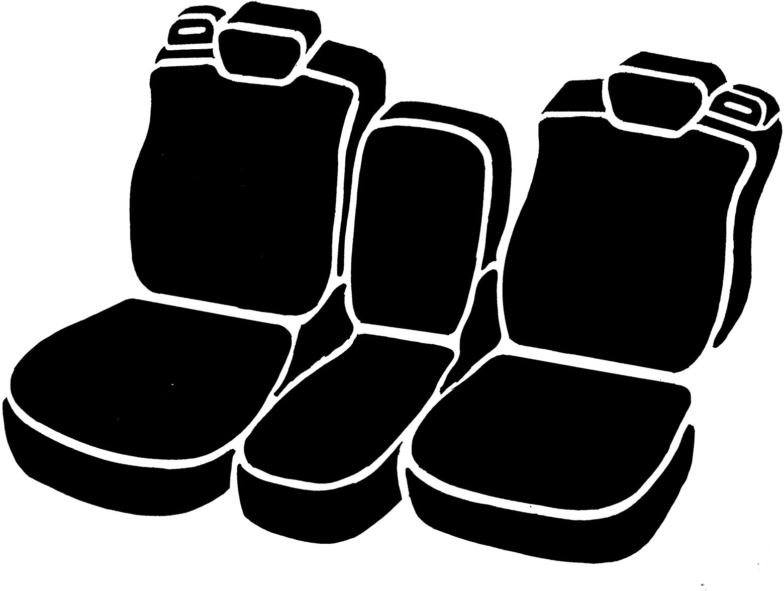 FIA NP97-81 GRAY - Neo Neoprene Seat Covers, NP Gray