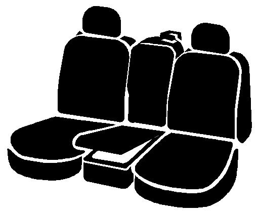 FIA SL68-37 BLK/BLK - Leatherlite Simulated Leather Seat Covers, SL Black Center Panel/Black Side Panel