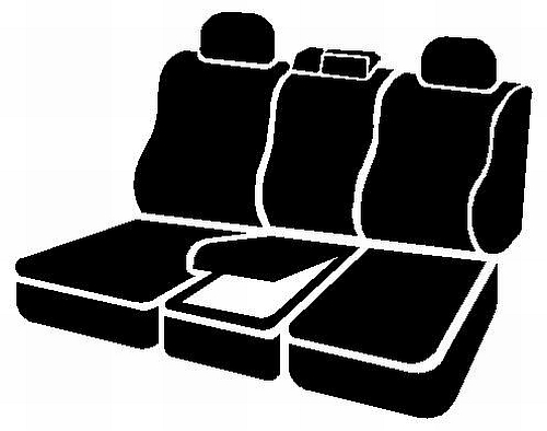 FIA SL69-34 BLK/BLK - Leatherlite Simulated Leather Seat Covers, SL Black Center Panel/Black Side Panel