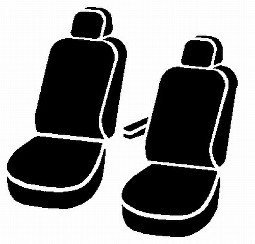 FIA SL69-52 GRAY - Leatherlite Simulated Leather Seat Covers, SL Gray Center Panel/Black Side Panel