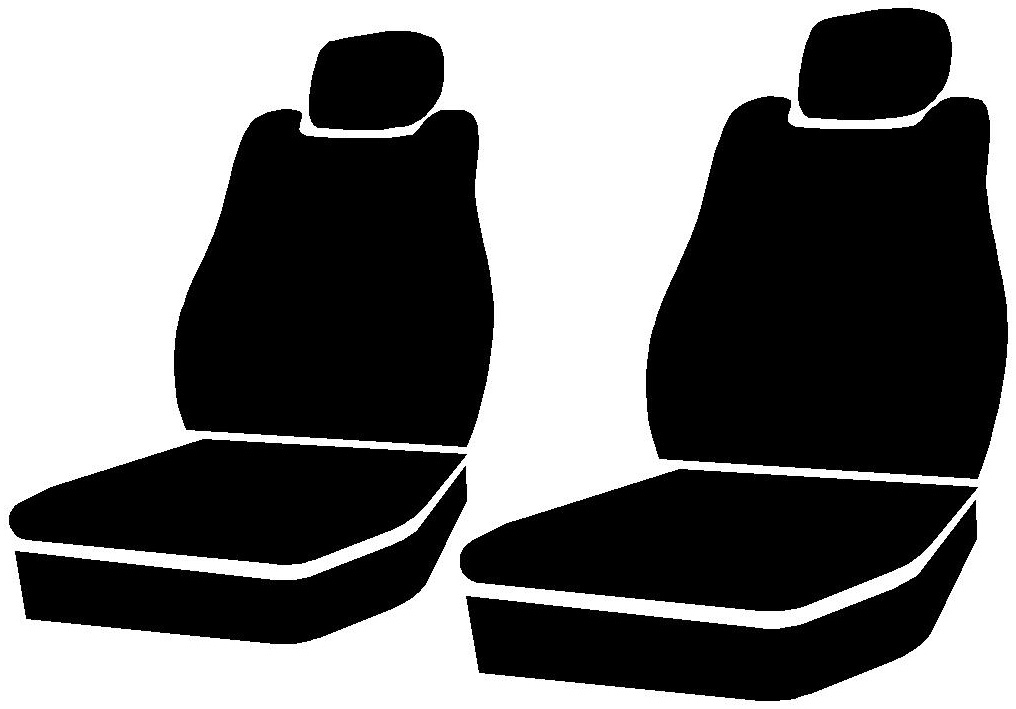 FIA SL69-57 GRAY - Leatherlite Simulated Leather Seat Covers, SL Gray Center Panel/Black Side Panel