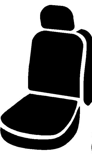 FIA DTR960D BLACK - Dura-Tech Pro Seat Covers, DT Black, 1000 Denier Nylon