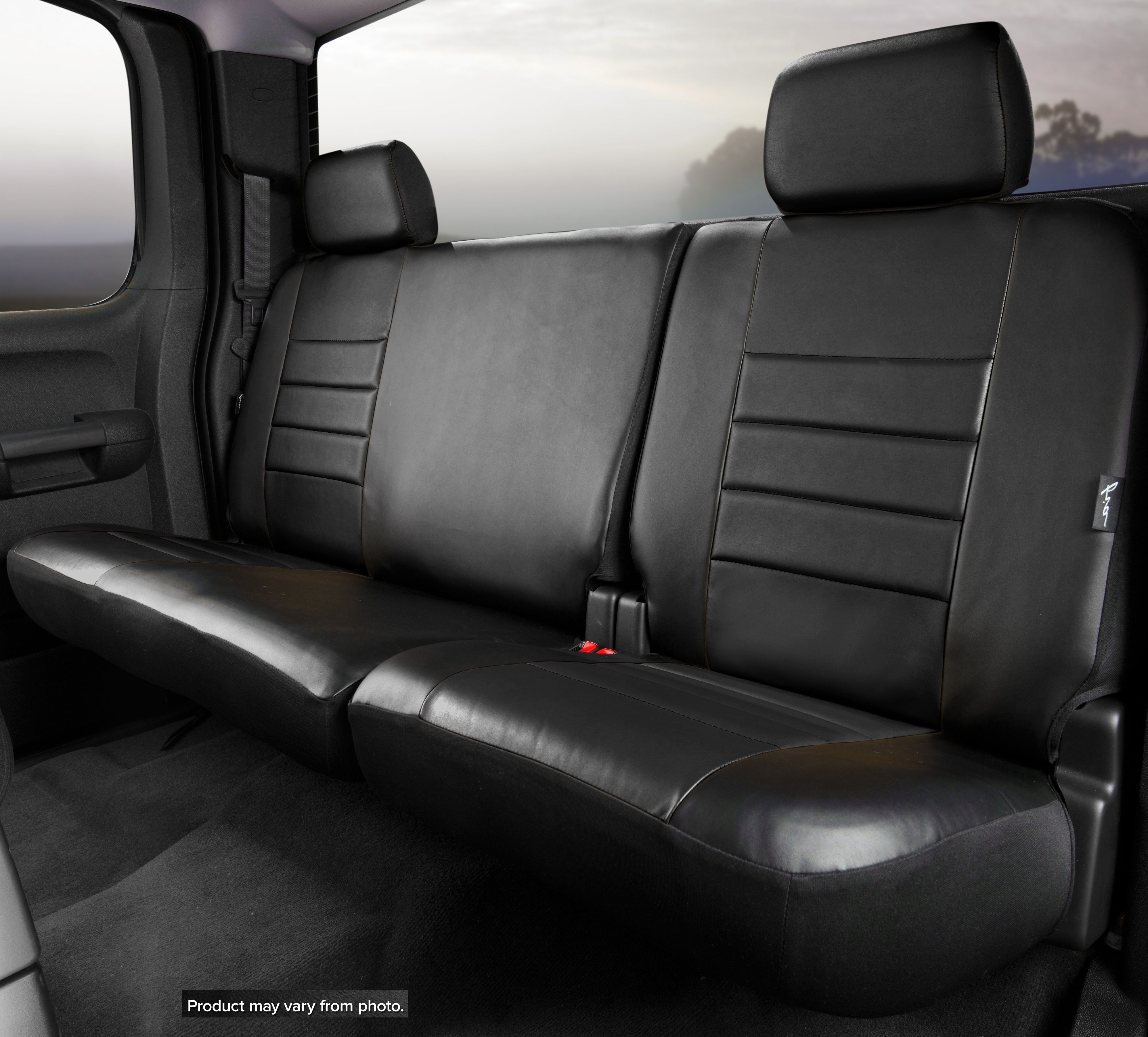 FIA SL62-18 BLK/BLK - Leatherlite Simulated Leather Seat Covers